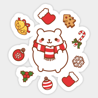 Happy Polar Bear Sticker